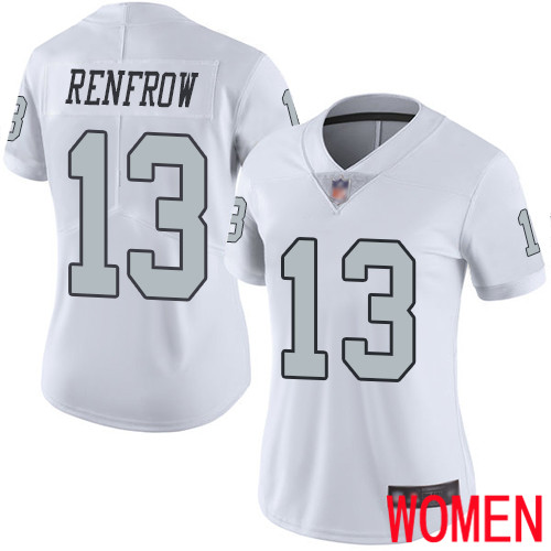 Oakland Raiders Limited White Women Hunter Renfrow Jersey NFL Football 13 Rush Vapor Untouchable Jersey